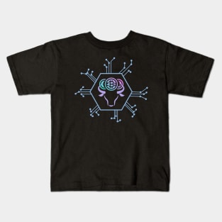 Bullish Crypto Fusion: Bitcoin & Blockchain Design Kids T-Shirt